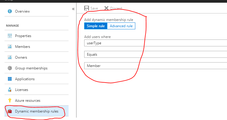 dynamicmembershiprule